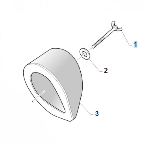 Befestigungsschraube Luftfilter, # 49324.